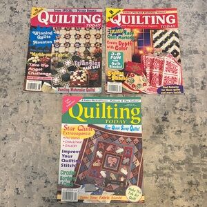 3! Quilting Today Magazines 1997, 1998, 2000